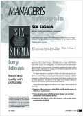 Capitalize on the Six Sigma method