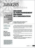 Décoder le fonctionnement informel de l'organisation