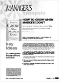 Find new growth avenues in saturated markets