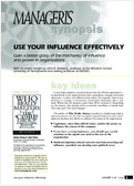 Use your influence effectively