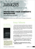 Protecting your company's reputation