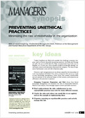 Preventing unethical practices