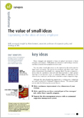 The value of small ideas