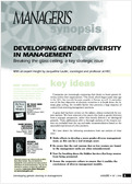 Develop gender diversity in management