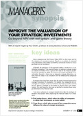 Improve the valuation of your strategic investments