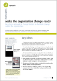 Make the organization change-ready