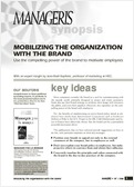 Mobilizing the organization with the brand