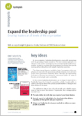 Expand the leadership pool