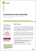 Demonstrate moral leadership