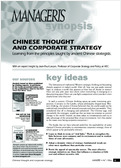 Chinese thought and corporate strategy