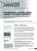 Leadership lessons from great political leaders