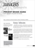 Prevent brand aging