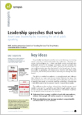 Leadership speeches that work