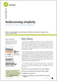 Rediscovering simplicity