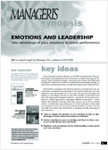 Emotions and leadership