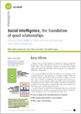 Social intelligence, the foundation of good relationships