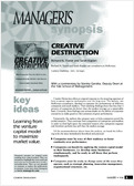 Creative destruction at the service of growth